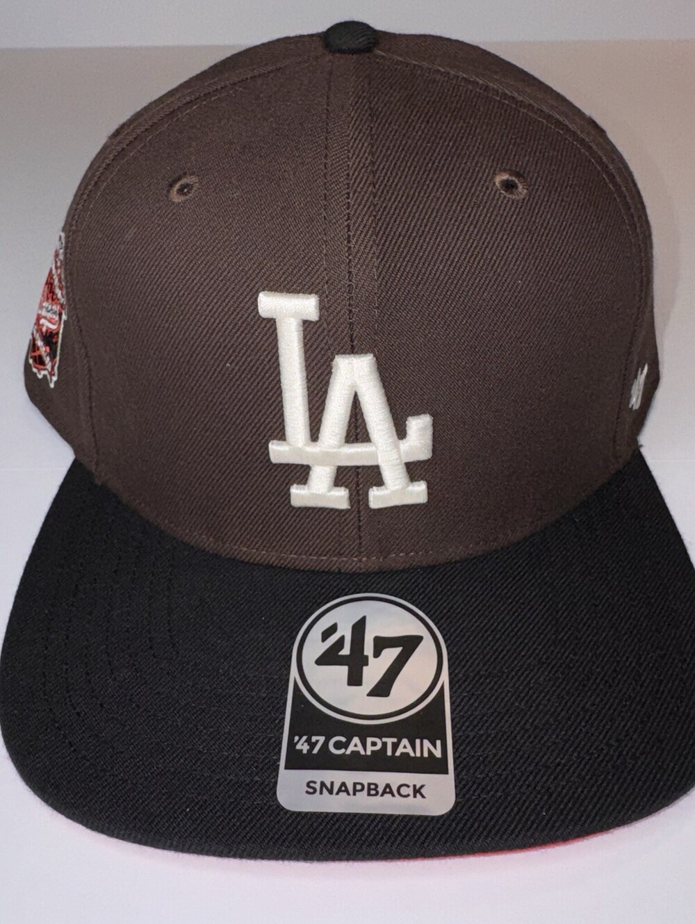 47 Brand Los Angeles Dodgers Snapback Brown Black Baseball Hat